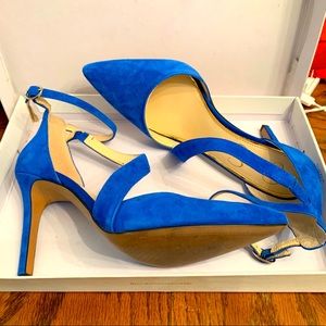 Blue Suede Heels
